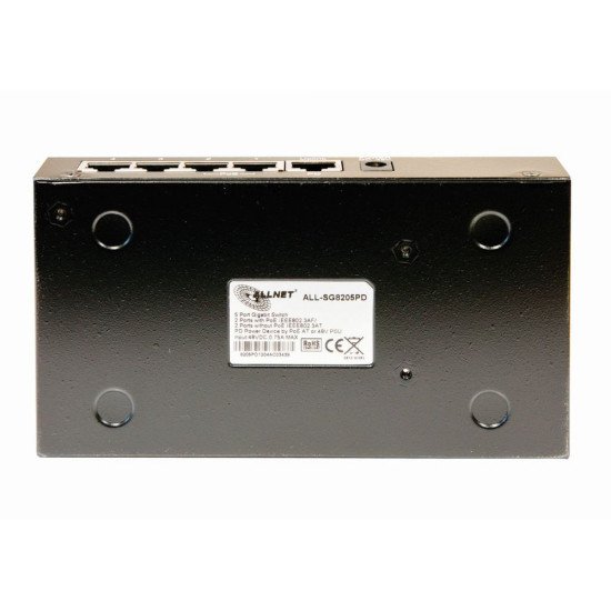 ALLNET ALL-SG8205PD commutateur réseau Non-géré L2 Gigabit Ethernet (10/100/1000) Connexion Ethernet POE Noir