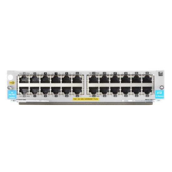 HPE 24-port 10/100/1000BASE-T PoE+ MACsec v3 zl2 Module Gigabit Ethernet module de commutation réseau