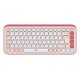 Logitech POP Icon Keys clavier Universel Bluetooth QWERTY US International Rose, Blanc