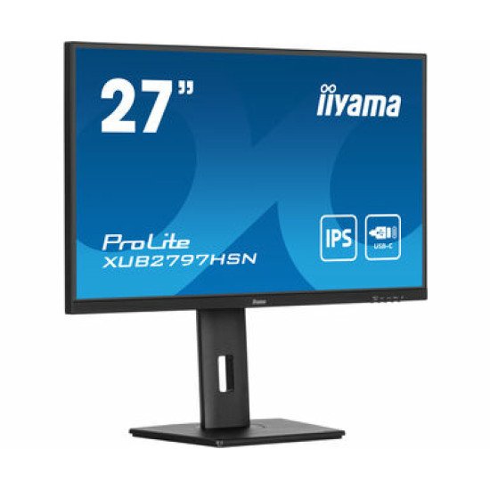 iiyama ProLite XUB2797QSU-B1 écran PC 61 cm (24") 2560 x 1440 pixels Wide Quad HD LED Noir