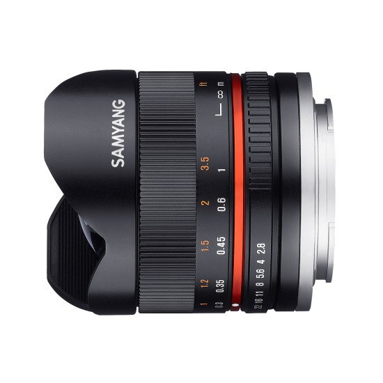 Samyang 8mm F2.8 UMC Fish-eye II SLR Objectif large "fish eye" Noir