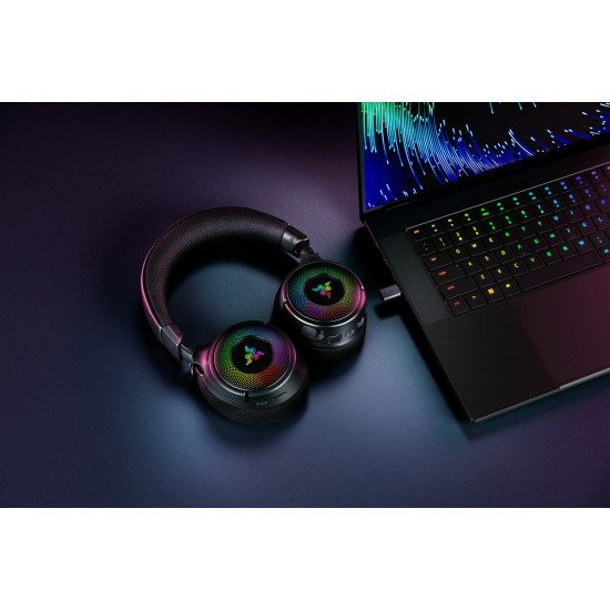 Razer Kraken V4 Casque Sans fil Arceau Jouer USB Type-A Bluetooth Noir