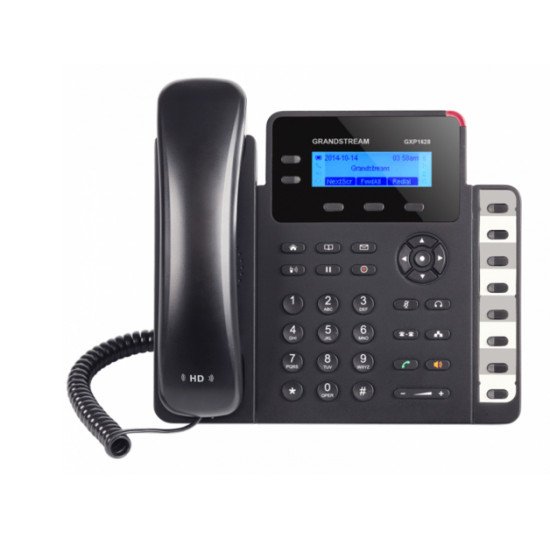 Grandstream Networks GXP1628 téléphone Téléphone DECT Noir