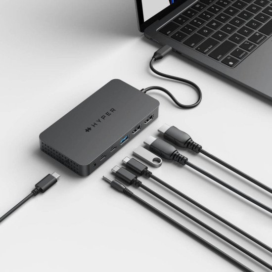 HYPER HyperDrive Next Dual USB Type-C Gris