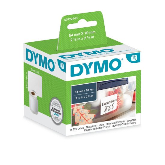 DYMO LW - Étiquettes multi-usages - 54 x 70 mm - S0722440