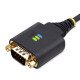 StarTech.com Câble Série Null Modem vers USB de 2m, Rétention COM, FTDI, USB-A vers DB9 RS232, Câble Adaptateur USB DB9, Vis/Écrous DB9 Interchangeables, Windows/macOS/Linux