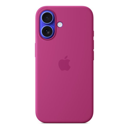 Apple Coque en silicone avec MagSafe pour iPhone 16 - Fuchsia