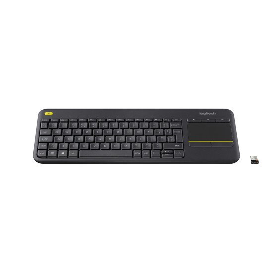 Logitech K400 Plus clavier RF sans fil QWERTY Espagnole Noir