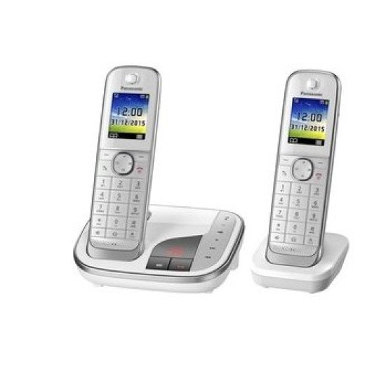 Panasonic KX-TGJ322 Téléphone DECT Identification de l'appelant Blanc