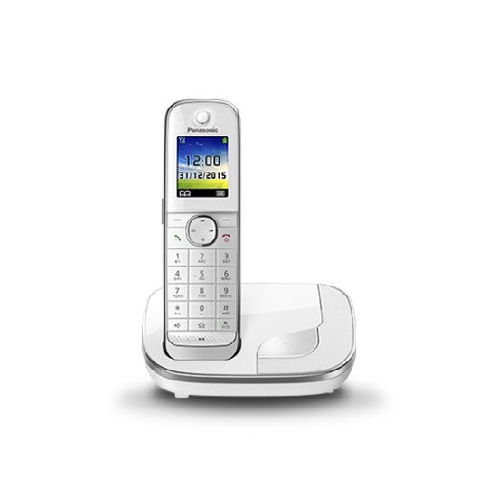 Panasonic KX-TGJ310 Téléphone DECT Identification de l'appelant Blanc