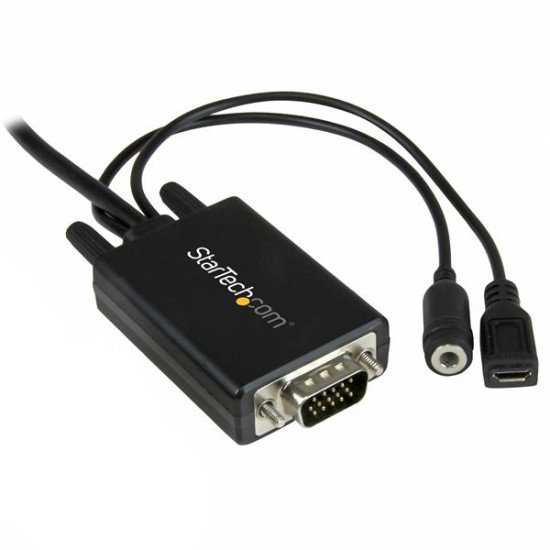 StarTech.com Câble adaptateur Mini DisplayPort vers VGA de 2 m avec audio - M/M - 1920x1200 / 1080p