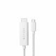 HYPER HD6007WHGL câble HDMI 2,5 m USB-C HDMI Type A (Standard) Blanc