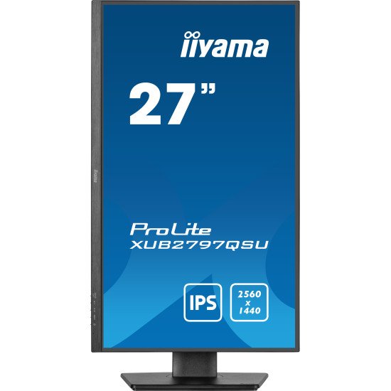 iiyama ProLite XUB2797QSU-B2 écran PC 68,6 cm (27") 2560 x 1440 pixels 4K Ultra HD LED Noir