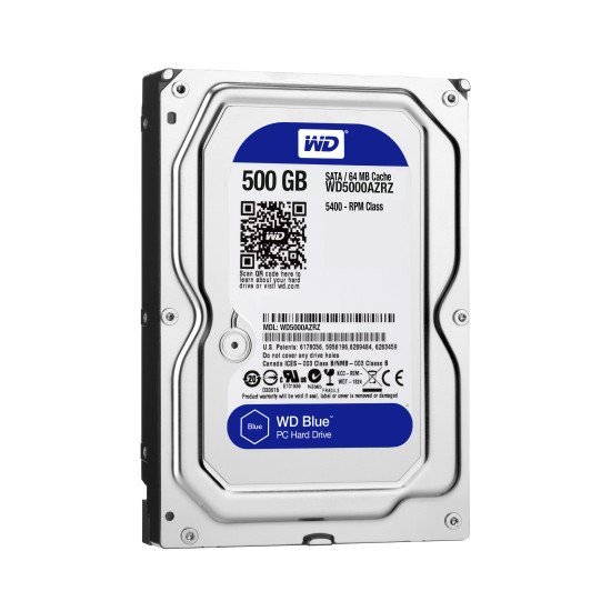 Western Digital Blue disque dur 500 Go 5400 tr/min 64 Mo 3.5" Série ATA III