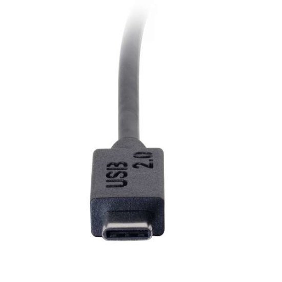 C2G USB 2.0, C - Mini B, 2m câble USB USB C Mini-USB B Noir