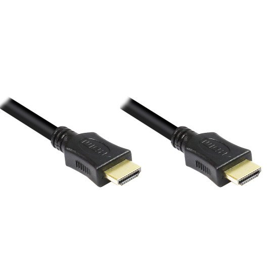 Alcasa 4514-005 câble HDMI 0,5 m HDMI Type A (Standard) Noir