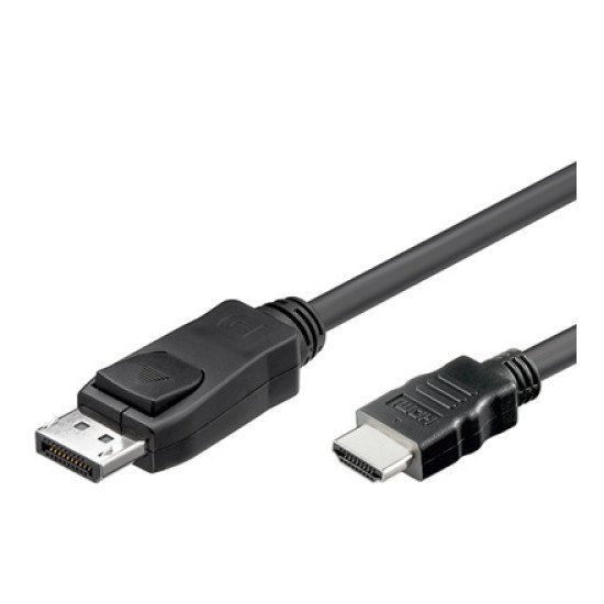 Alcasa DP-HDMI câble vidéo et adaptateur 2 m DisplayPort HDMI Type A (Standard) Noir