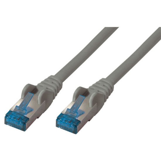 S-Conn Cat6a, 0.5m câble de réseau Gris 0,5 m S/FTP (S-STP)