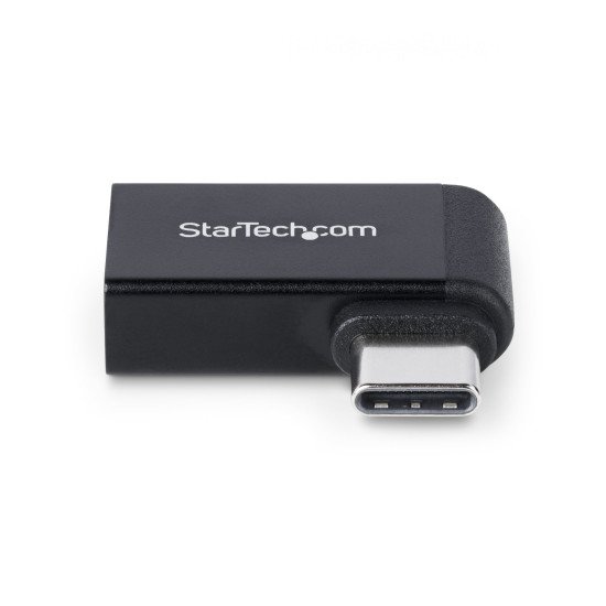 StarTech.com Adaptateur USB-C vers USB-A, Coudé à Droite, USB 5Gbps, 3A, Convertisseur USB-C Mâle vers USB-A Femelle, Boîtier Métallique Durable - Compatible Thunderbolt