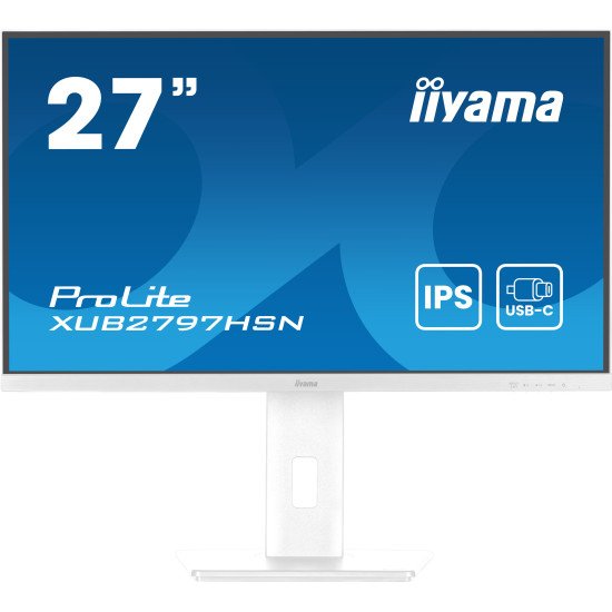 iiyama ProLite XUB2797HSN-W2 écran PC 68,6 cm (27") 1920 x 1080 pixels Full HD LED Blanc