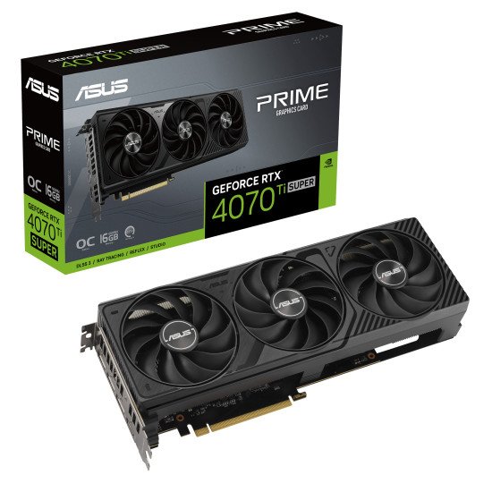 ASUS Prime -RTX4070TIS-O16G NVIDIA GeForce RTX 4070 Ti SUPER 16 Go GDDR6X