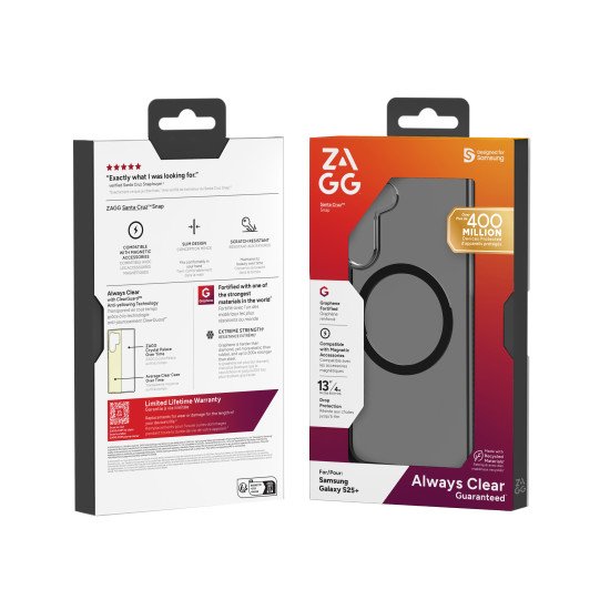 ZAGG Santa Cruz Snap coque de protection pour téléphones portables 17 cm (6.7") Housse Gris