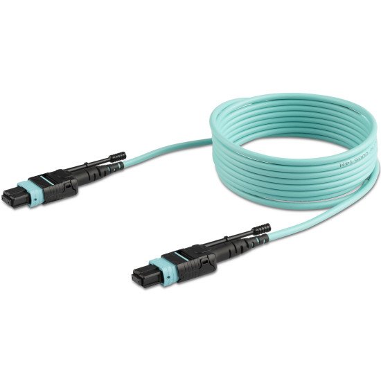 StarTech.com MPO12PL2M câble de fibre optique 2 m MPO/MTP OM3 Couleur aqua