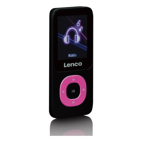 Lenco Xemio-659PK Lecteur MP3 4 Go Noir, Rose