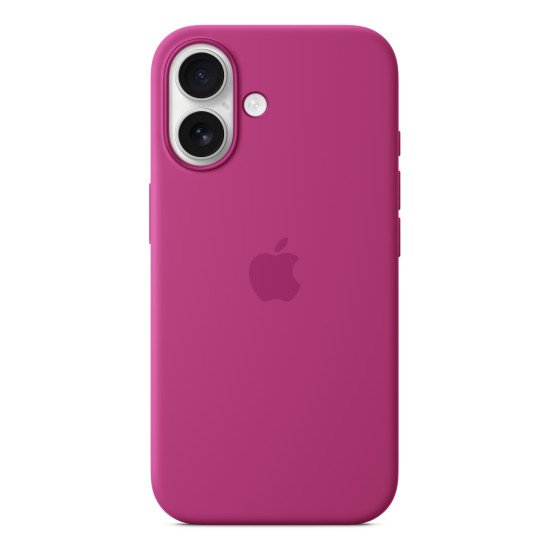 Apple Coque en silicone avec MagSafe pour iPhone 16 - Fuchsia