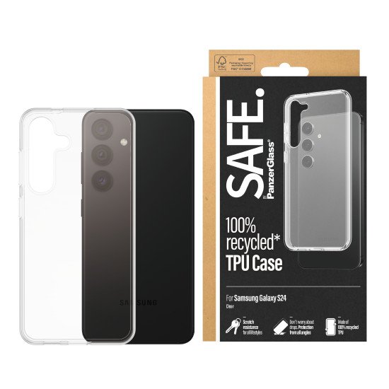 PanzerGlass SAFE95672 coque de protection pour téléphones portables Housse Transparent