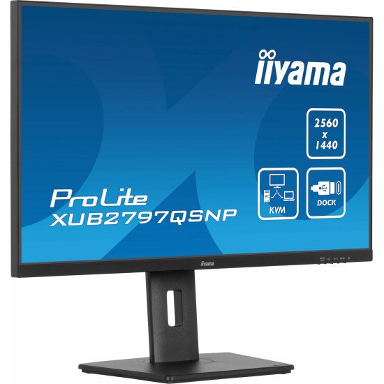 iiyama ProLite XUB2797QSNP-B1 écran PC 68,6 cm (27") 2560 x 1440 pixels Wide Quad HD LED Noir