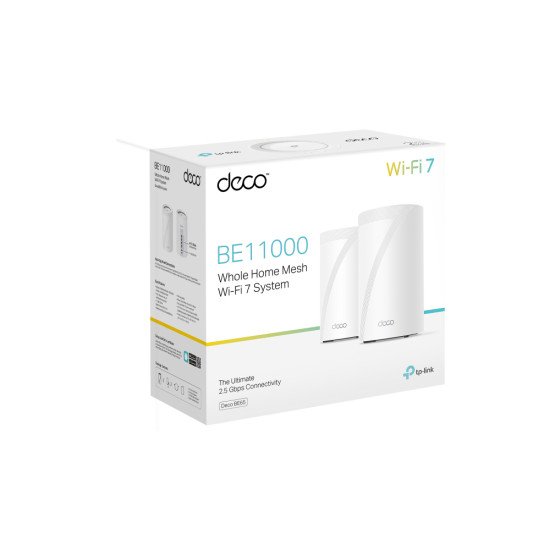 TP-Link Deco BE65 Tri-bande (2,4 GHz / 5 GHz / 6 GHz) Wi-Fi 7 (802.11be) Blanc 4 Interne