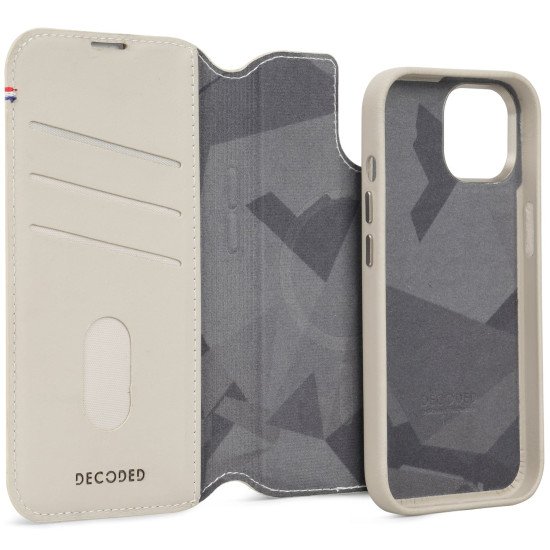 Decoded D24IPO15DW5CY coque de protection pour téléphones portables 15,5 cm (6.1") Étui avec portefeuille Beige