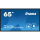 iiyama TF6539AS-B1AG affichage de messages Écran plat de signalisation numérique 163,8 cm (64.5") LED 500 cd/m² 4K Ultra HD Noir Écran tactile Intégré dans le processeur Android 24/7