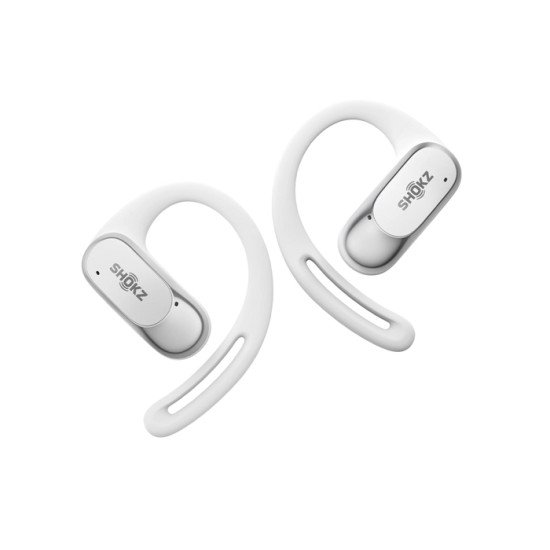 SHOKZ OpenFit Air, weiss Casque Sans fil Crochets auriculaires Appels/Musique/Sport/Au quotidien Bluetooth Blanc