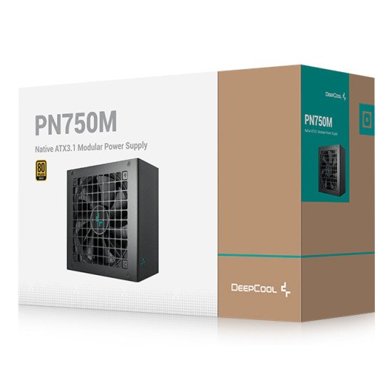 DeepCool PN750M unité d'alimentation d'énergie 750 W 20+4 pin ATX ATX Noir