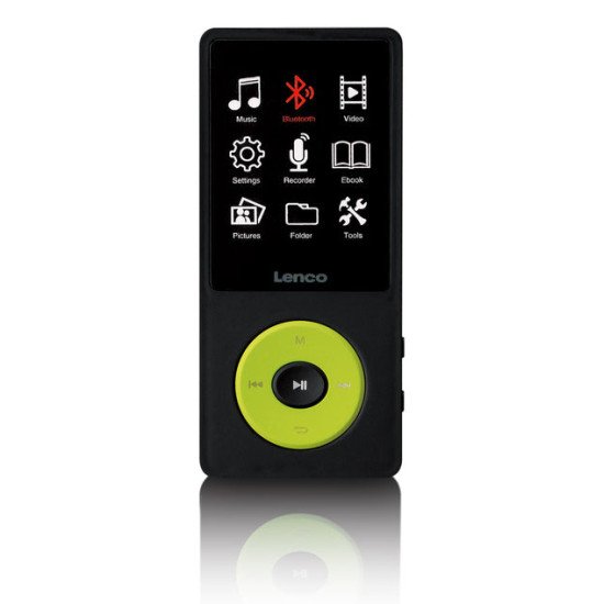 Lenco Xemio-860GN Lecteur MP3 8 Go Noir, Citron vert