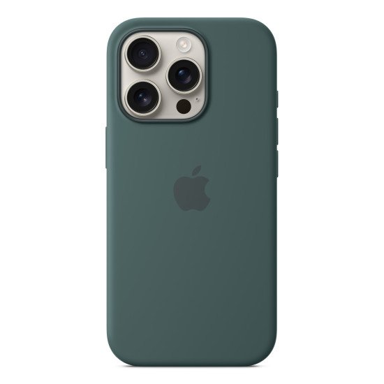 Apple Coque en silicone avec MagSafe pour iPhone 16 Pro - Vert lacustre