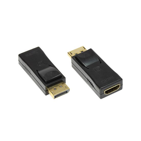 Alcasa HDMI - DisplayPort F/M Noir