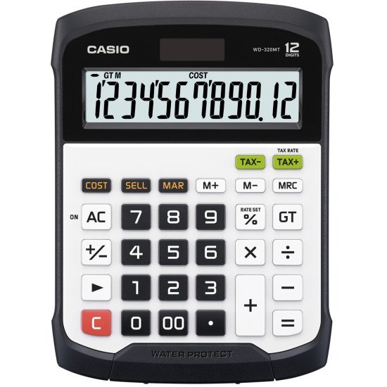 Casio WD-320MT calculatrice Bureau Calculatrice financière Noir, Blanc