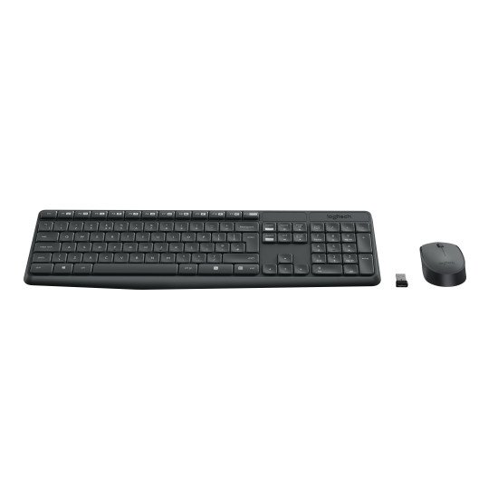 Logitech MK235 clavier RF sans fil QWERTZ Croate, Slovène Noir