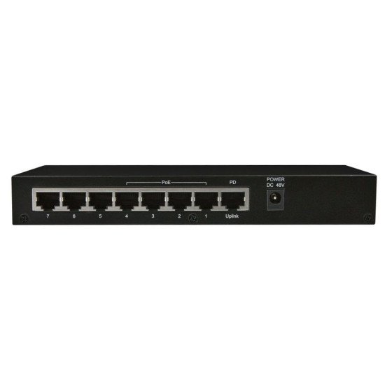 ALLNET ALL-SG8208PD commutateur réseau Non-géré Gigabit Ethernet (10/100/1000) Connexion Ethernet POE Noir