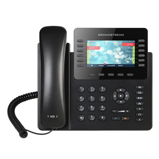 Grandstream Networks GXP2170 téléphone fixe Noir 12 lignes LCD