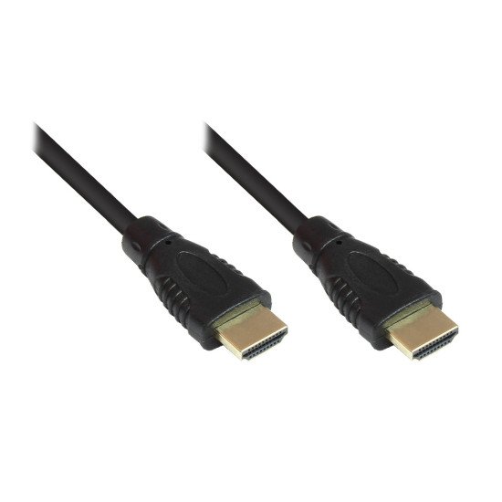 Alcasa 2m 2xHDMI câble HDMI HDMI Type A (Standard) Noir