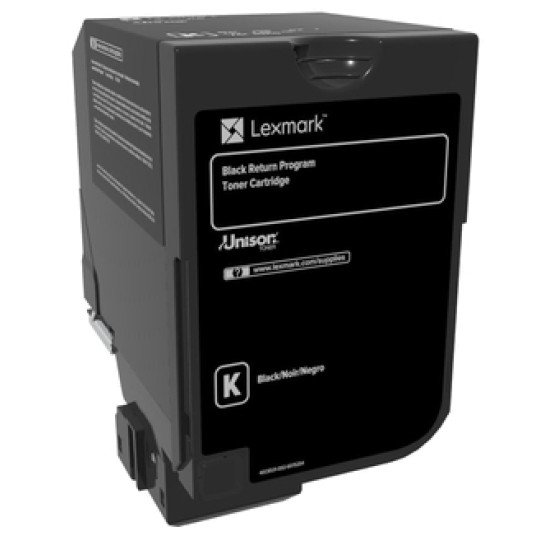 Lexmark 74C20K0 Cartouche de toner 1 pièce(s) Original Noir