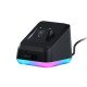 Turtle Beach Kone XP Air - Souris gaming RGB ergonomique, personnalisable et sans fil, Bluetooth, capteur optique 19 000 DPI, autonomie de batterie de 100 heures, station de charge, 29 entrées programmables, éclairage AIMO RGB, molette 4D Noir