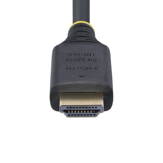 StarTech.com Câble HDMI Haut Débit de 1m Certifié Premium, 4K 60Hz/1440p 144Hz, HDR10/HDCP 2.2/ARC, 18Gbps, Cordon HDMI 2.0 UHD pour TV/Moniteur/Affichage, Gaine TPE