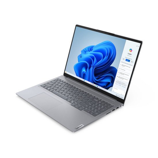 Lenovo ThinkBook 16 G7 IML Intel Core Ultra 5 125U Ordinateur portable 40,6 cm (16") WUXGA 8 Go DDR5-SDRAM 256 Go SSD Wi-Fi 6E (802.11ax) Windows 11 Pro Gris