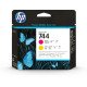 HP 744 tête d'impression DesignJet magenta/jaune