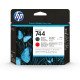 HP 744 tête d'impression DesignJet noir mat/rouge chromatique